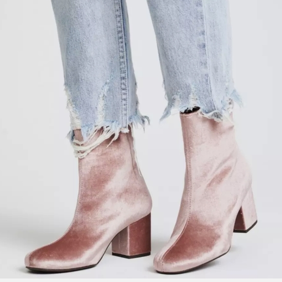 Free People Cecile Velvet Ankle Booties 6 & 8 - Picture 12 of 16